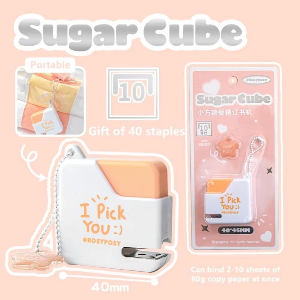 

With 40pcs No.10 Staples Labor-Saving Stapler Set Effortless Bookbinding Machine School Office оранжевый