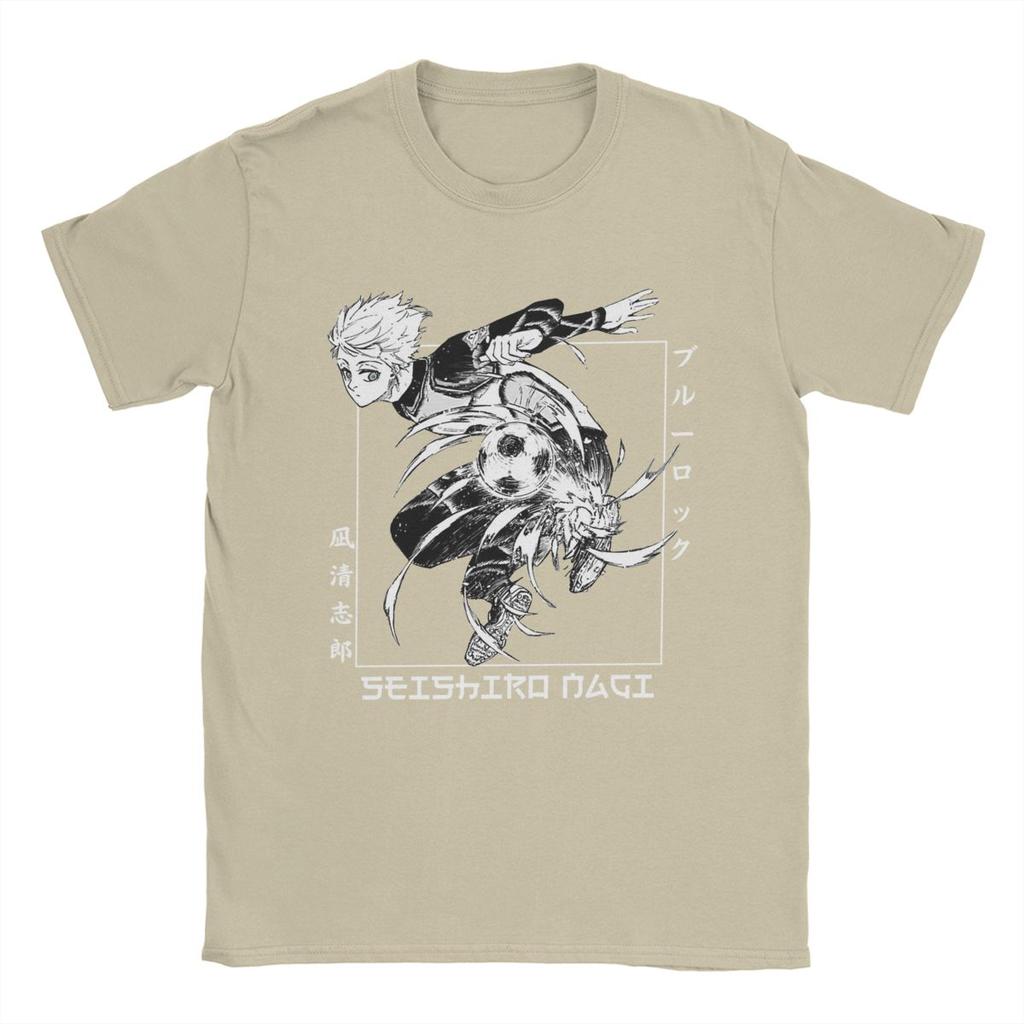 Blue Lock Seishiro Nagi Men T Shirts Fashion Tees Short Sleeve Crew Neck T-Shirt Cotton Gift Idea Clothing