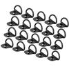ACROPIX Car D-Ring Anchor Auto Trunk Black 20pcs
