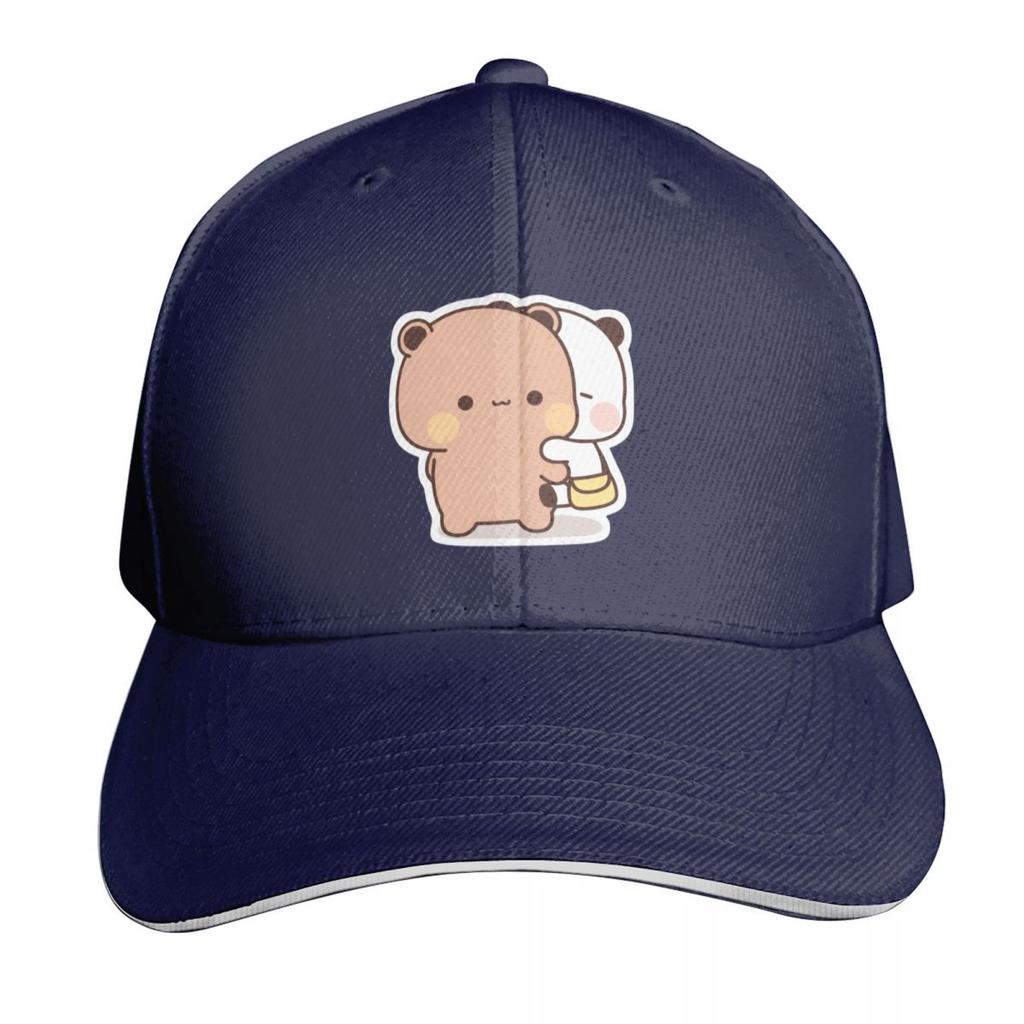 DuDu Bear Carrying His Love BuBu Panda Baseball Cap Military Tactical Cap Anime Fun Hats Hood Unisex Golf Wear Womens