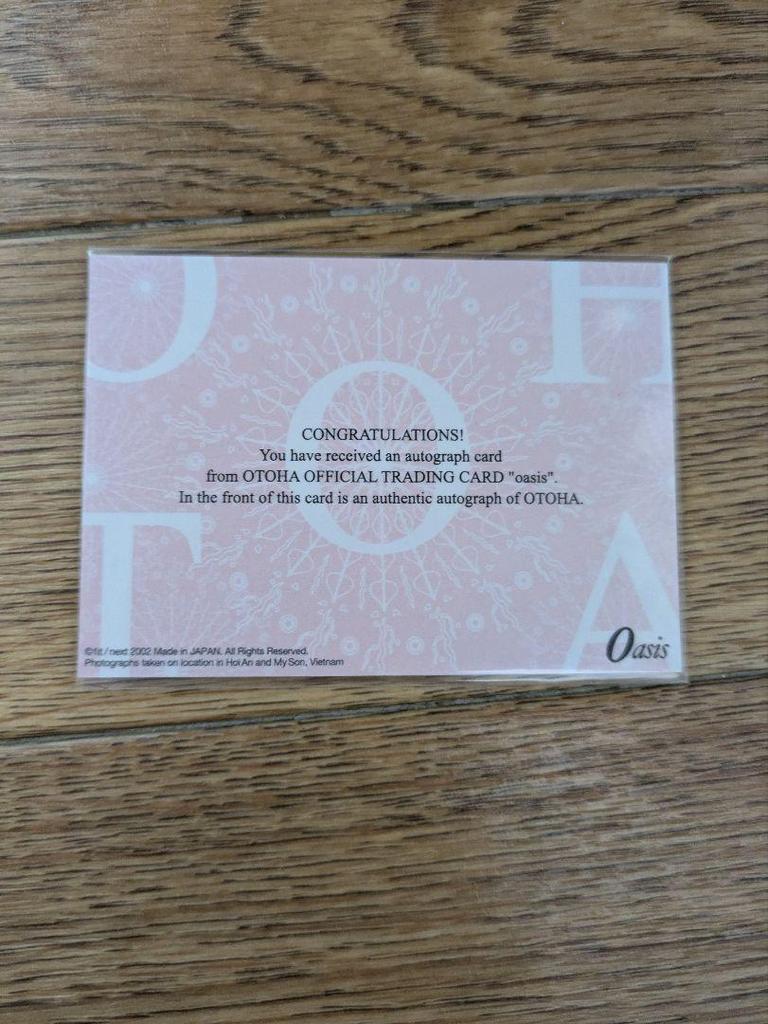 [USED] Otoha Autographed Card In Pink Bikini