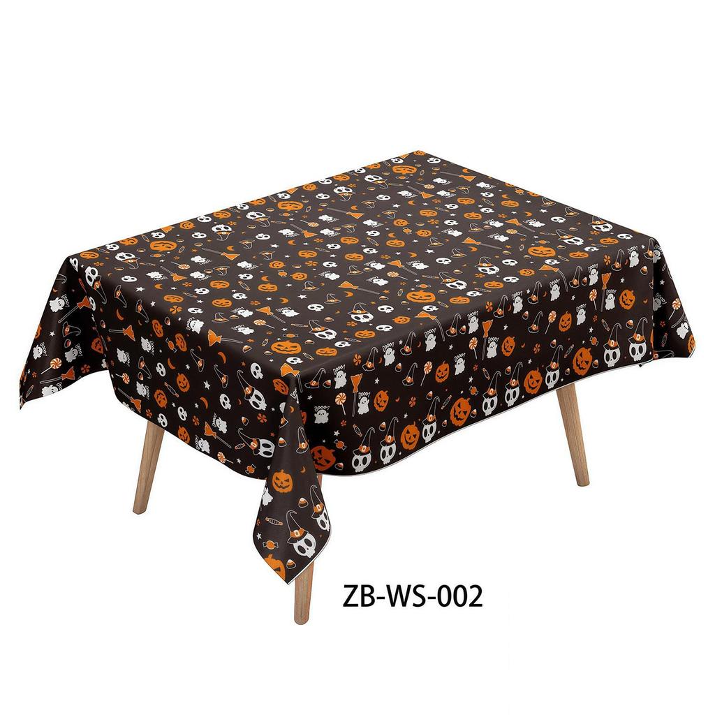 Halloween Horror Tablecloth: Disposable Dining Decoration for Parties
