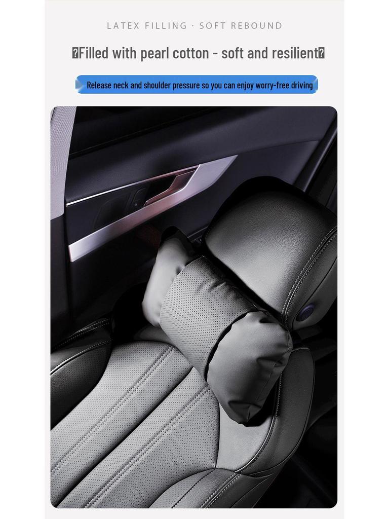 Leather Headrest Cover for Buick GL8, Encore Plus, Lingshang E5, Avia, Regal, Lu Zun, Angke Qi, and Century