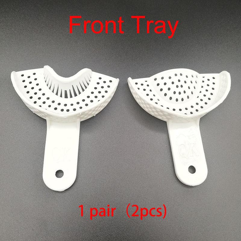Dental Impression Plastic Trays Without Mesh Tray Teeth Holder Dentist Tools Lab Material