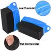 2Pcs Car Tire Waxing Polishing Cleaning Wiper Washing Brush Tire Tyre Wheel Rim Trim Contour Detailing Dressing Shine Pad Sponge