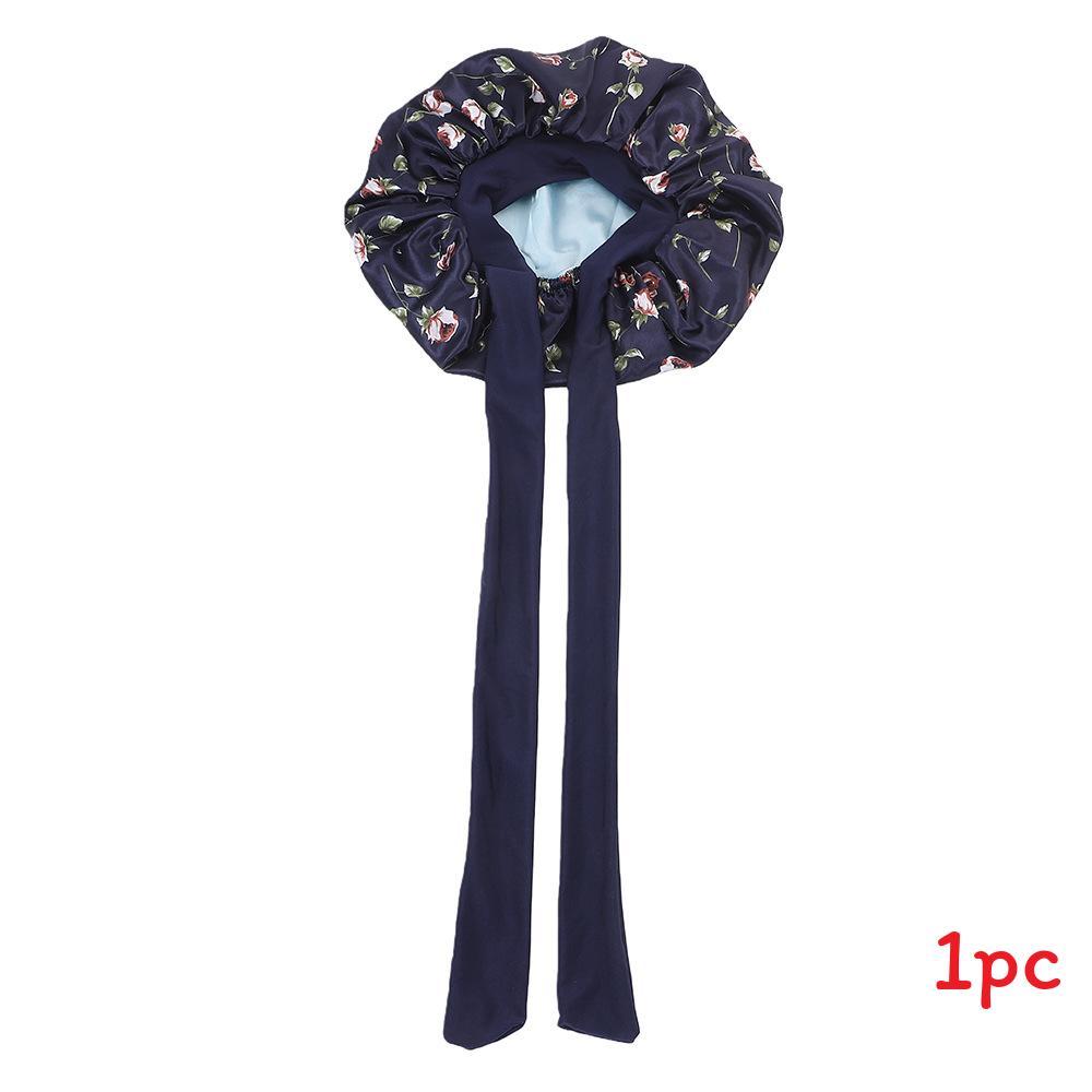 Satin Hair Hat With Digital Floral Design For Comfort And Style