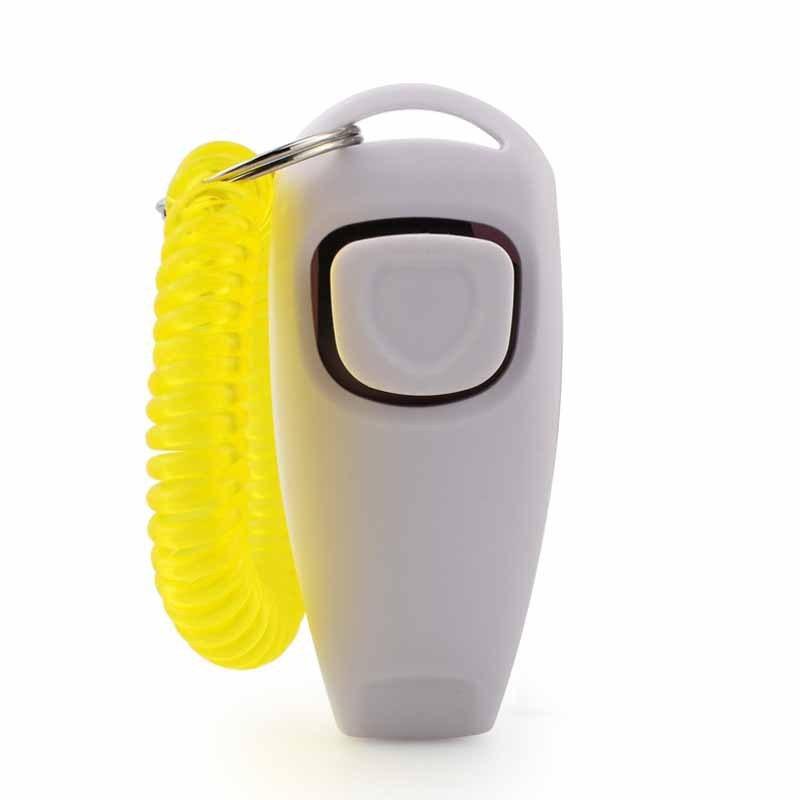 2 in 1  Training Clicker Pet Clicker Dog Clicker Training Whistle Answer Card Pet Dog Trainer Assistive Key GXLYP04