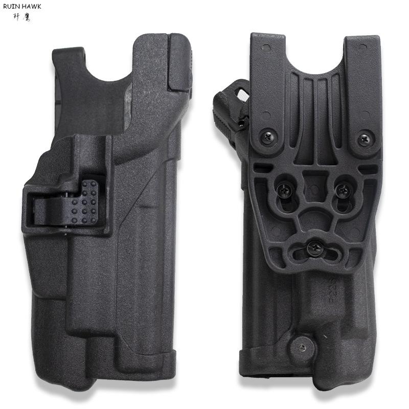 Tactical LV3 Waist Mounted P226 Quick Action Holster+J-Eagle CS Field P226 Plastic Holster With Light