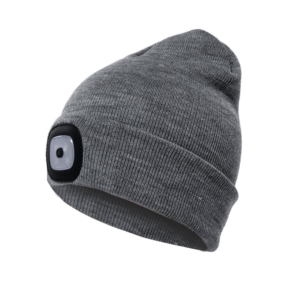 USB Rechargeable LED Light-up Knit Hat 