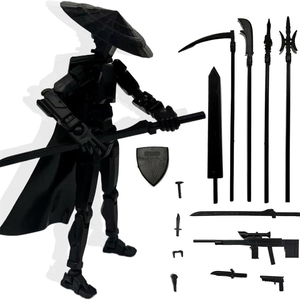 Multi-Joint Articulated Action Figure Collectible Model Arts Poseable Decorative Statue for Display