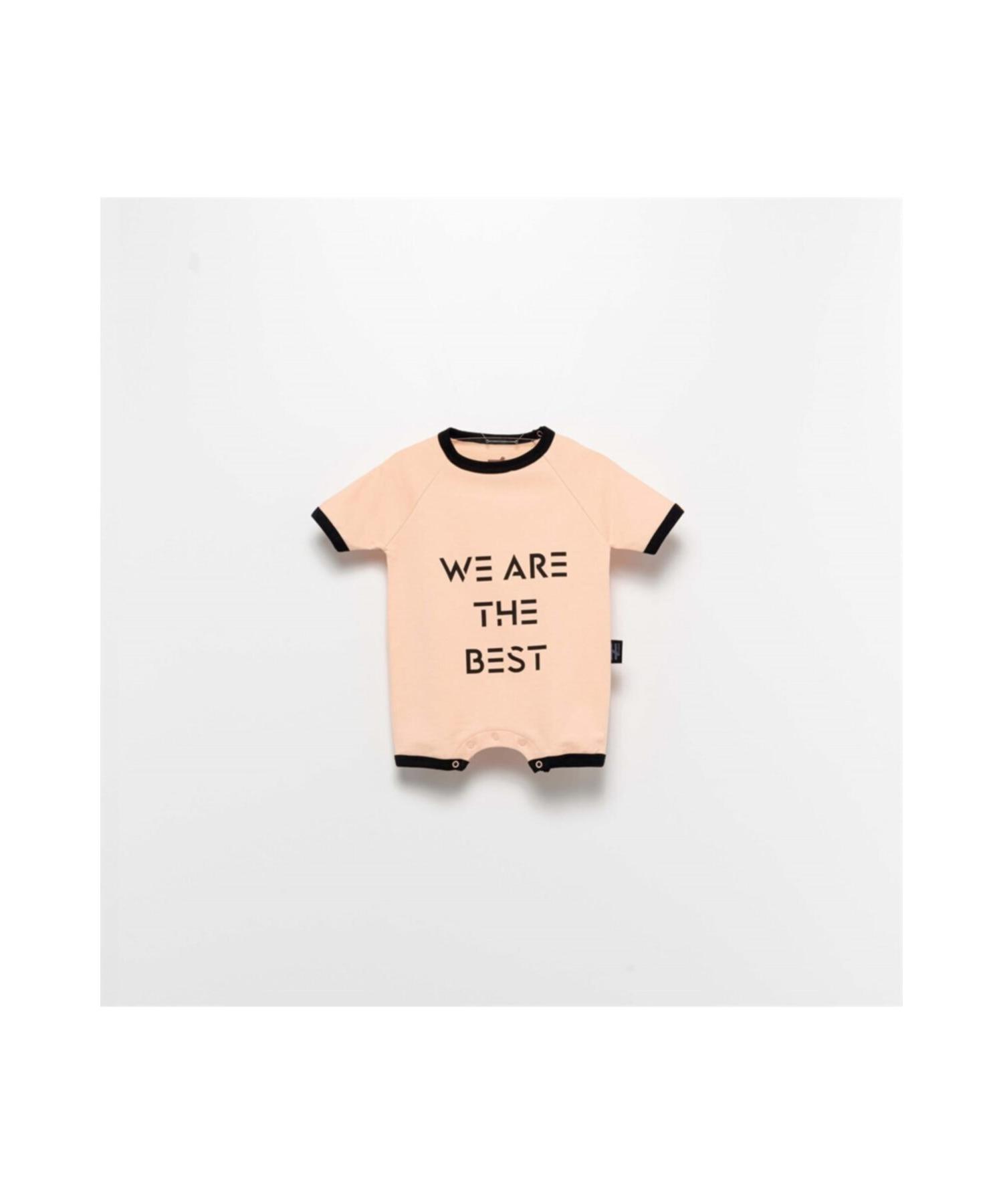 

Moinoi Salmon We Are The Best Summer Short Baby Rompers Miniropa