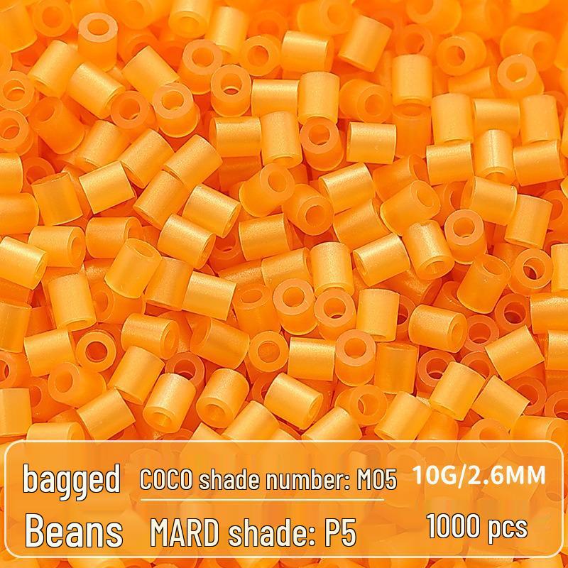 Clear Puzzled Beans Special Color Refill Pack, Black & White, 2.6mm Handmade DIY Fuse Beads Toy Set
