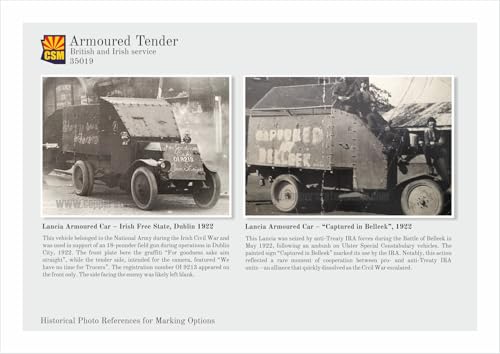 Copperstate Models 1/35 British 1Z Armored Truck Irish Civil War Plastic Model Kit COP35019 (Military Vehicle)