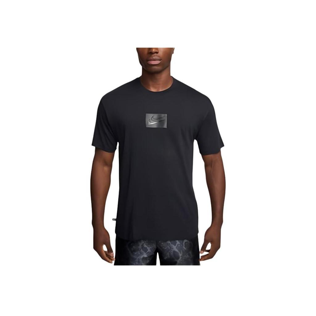 Nike As Kd M Nk M90 T-Shirt Basketball Serie Sport Rundhals-Pullover Kurzarm-T-Shirt Herren Tops Schwarz HJ3426010