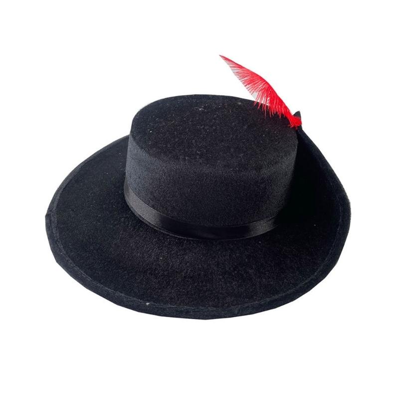 Vintage Fedora Hat Women Men Felt Vintage Hat Casual Festival Hat with Feather