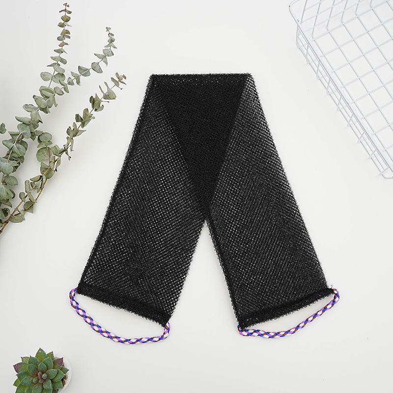 Rede de Banho de Bucha de Camada Dupla e Toalha Esfoliante para Costas para Homens e Mulheres - Corda de Sauna, Raspador de Lama, Removedor de Manchas