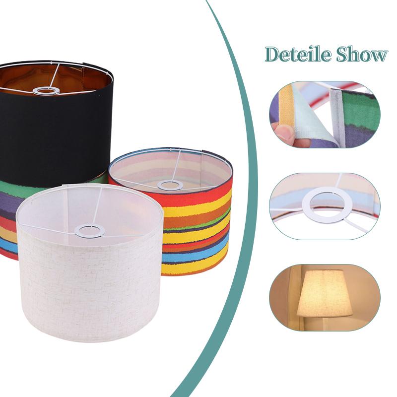 1Pc Lamp Shade Household Retro Fabric Desk Lamp Lampshade Detachable Floor Lamp Shell Cover KD Lampshade Floor Lampshade