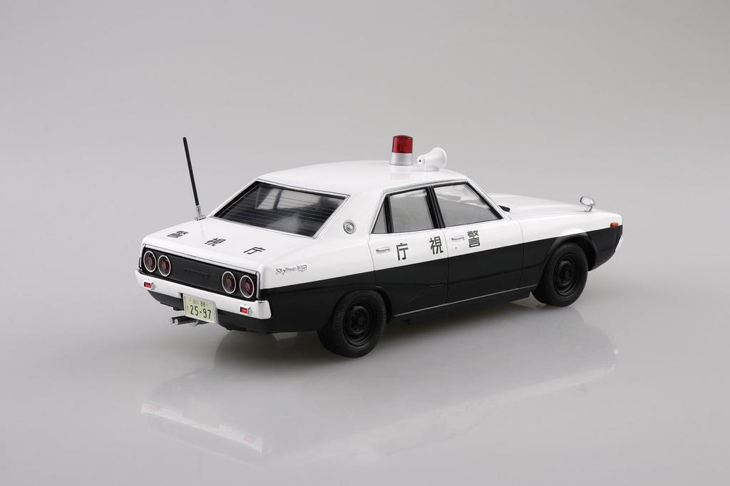 Aoshima Bunka Kyozai 1/24 The Model Car Series No.SP Nissan GC110 Skyline Patrol Car `72 Plastic Model (Automobile)