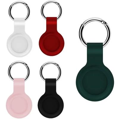 Kryt pro Apple Airtags Pouzdro Tekuté silikonové ochranné pouzdro Sledovač Příslušenství Rukáv proti poškrábání Keychain Air Tag Case