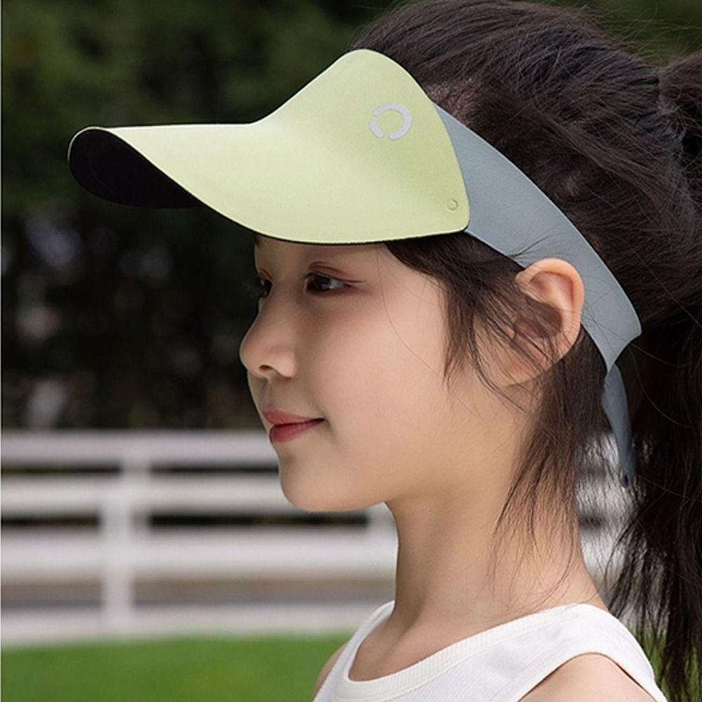 Shading Hat Summer Kid Sunhat Korean Style Children's Empty Top Cap Cute Seamless Sun Hat  Kid