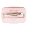 Borsa Pranzo Portatile Bento Box, Contenitore per Alimenti, Stoviglie in Paglia di Grano, Pranzo al Microonde, Bambini Scuola Ufficio