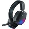 ROCCAT Syn Max Air Wireless Gaming Headset, 2.4GHz/Bluetooth, Smartphone Simultaneous Playback, Black, PC/PS5/PS4/Switch, Flip Mute, 3D Audio, Chargin