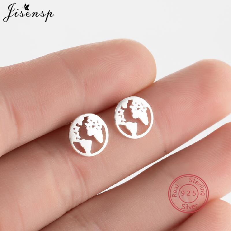 Minimalistische Kupfer 925 Mini Ohrstecker Damen Niedliche Chihuahua Hund Ohrringe Volleyball Herz Mandala Planet Ohrstecker Feiner Zirkon