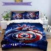 Cruz Azul Themed 3pcs Bedding Set Duvet Cover Closure Includes 1 Duvet Cover & 2 Pillowcases for All Seasons Bedroom Home Dorm Decor