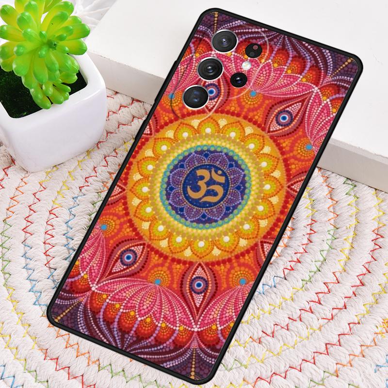 Aum om Namaste Symbol Zen soft Phone Case for Samsung Galaxy note 10 pro S26 Ultra S23 S24 FE S25 S21 S22 PLUS shockproof Cover