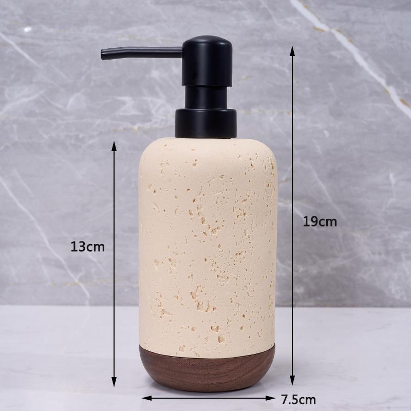 

Creative Wind Tunnel Sand and Gravel Lotion Bottle Press-type Soap Dispenser Yellow Shampoo and Shower Gel Dispensing Bottles