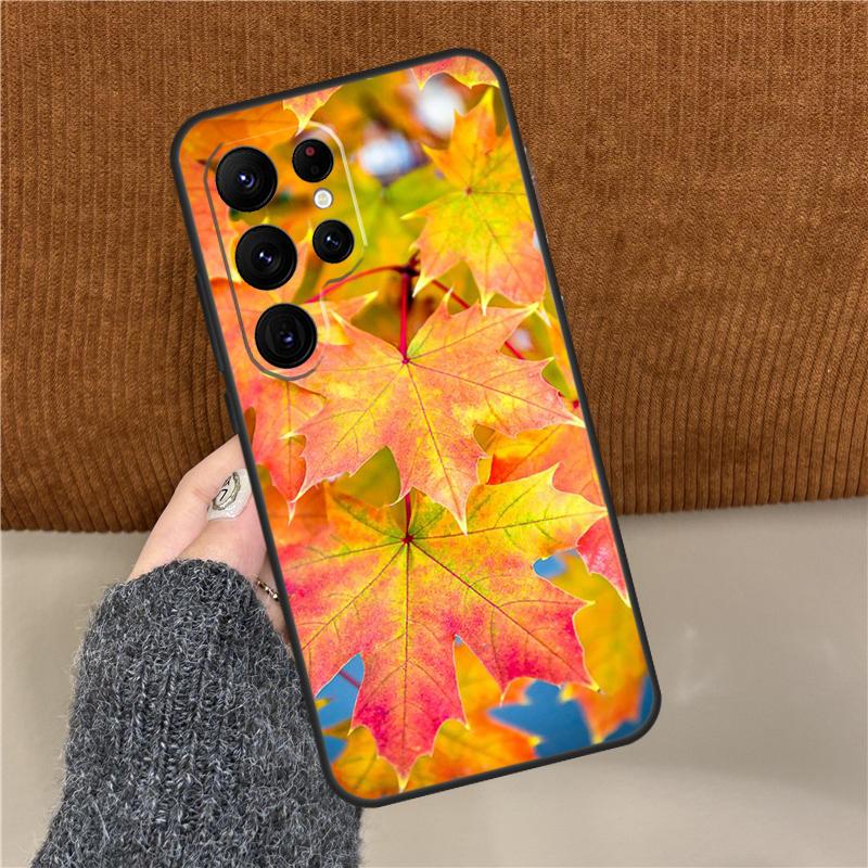 Colorful Leaves Phone Case For Samsung Galaxy S25 Ultra S9 S10 Plus S20 S21 S22 S23 FE S24 Ultra Back Cover