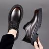 Fashion Classic Trends Spring Outdoor Men's Leather Shoes Platform Oxfords Male Derby Shoes Casual  Mens Lace Up Thick Soled Work Shoes