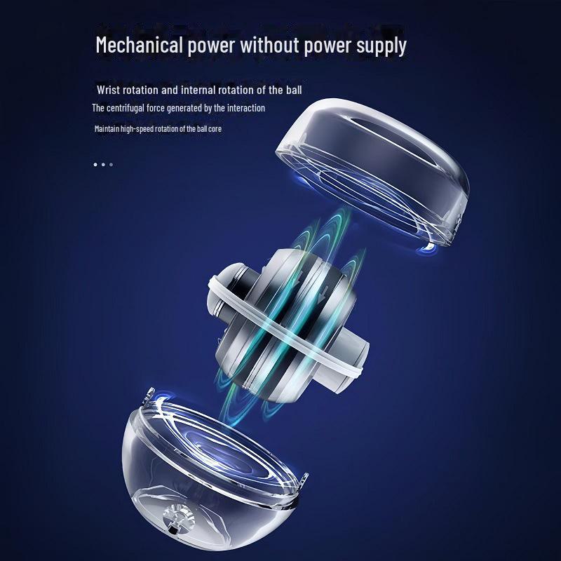 5-stopniowy, zmieniający kolor, cichy, metalowy żyroskop do ćwiczeń dłoni wzmacniający nadgarstek i redukujący stres