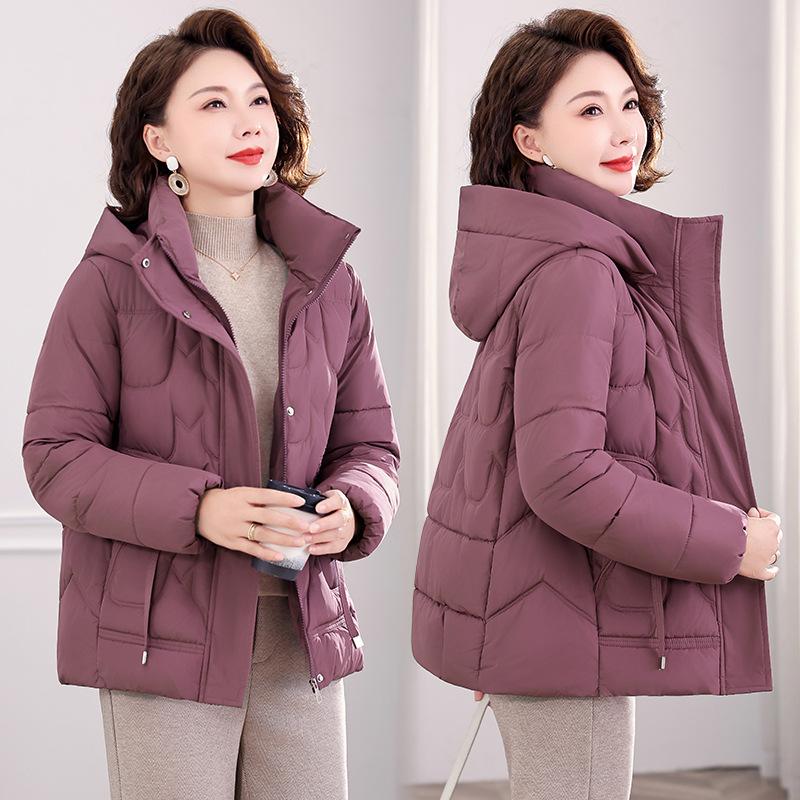Women's New Fashionable Versatile Hooded Cold Fluffy Warm Loose High-quality Fabrics Casual Sports Cotton Coat Jacket