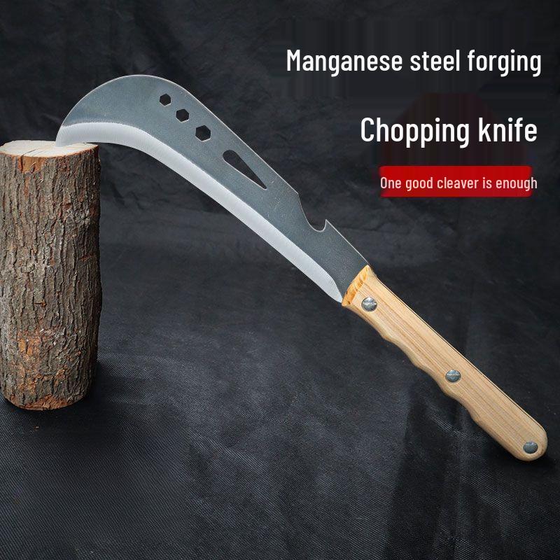Cuțit curbat multifuncțional pentru tăierea lemnelor de foc, copacilor și bambusului în aer liber