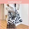 Cute Fresh And Sweet Pink Leopard Print Canvas Tote Bag For School And Work