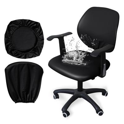 Waterproof Office Chair Cover Pu Leather Computer Chair Cover Funda Para Silla De Oficina