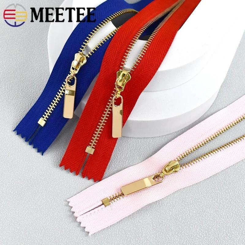 5/10Pcs 3# 15-30cm Close-end Metal Zippers Purse Handbag Zip Closure Decor Zipper for Clothes Pocket Zips DIY Sewing Accessory