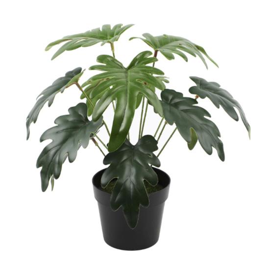 Faux Potted Plant Realistic Artificial Green Plant Long-lasting Potted Monstera Plant