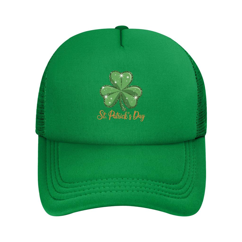 happy saint st patricks day  Foam Trucker Hats Unisex Summer Breathable Mesh Golf Cap Hat Fashion Sun Cap Adjustbale