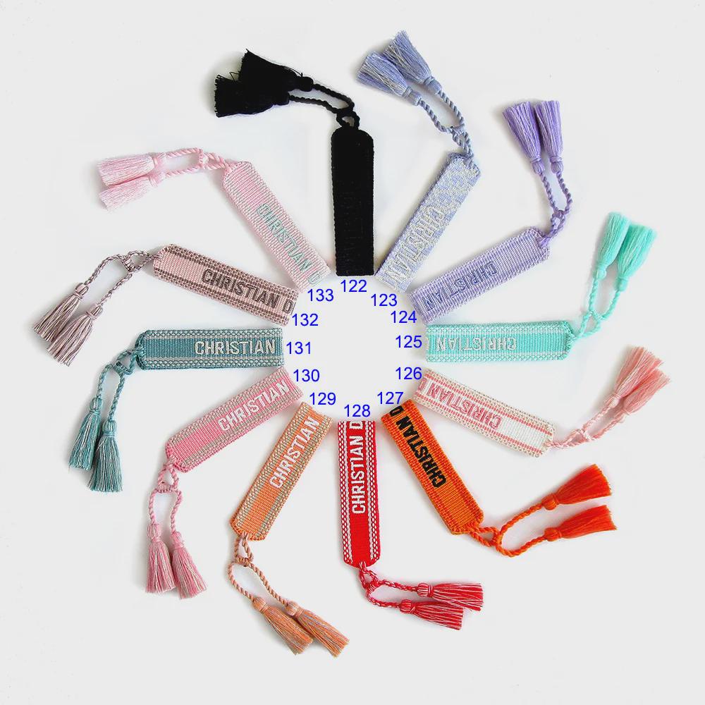 Bohemian Braided Rope Bracelet with Tassel and Letter Charm for Women