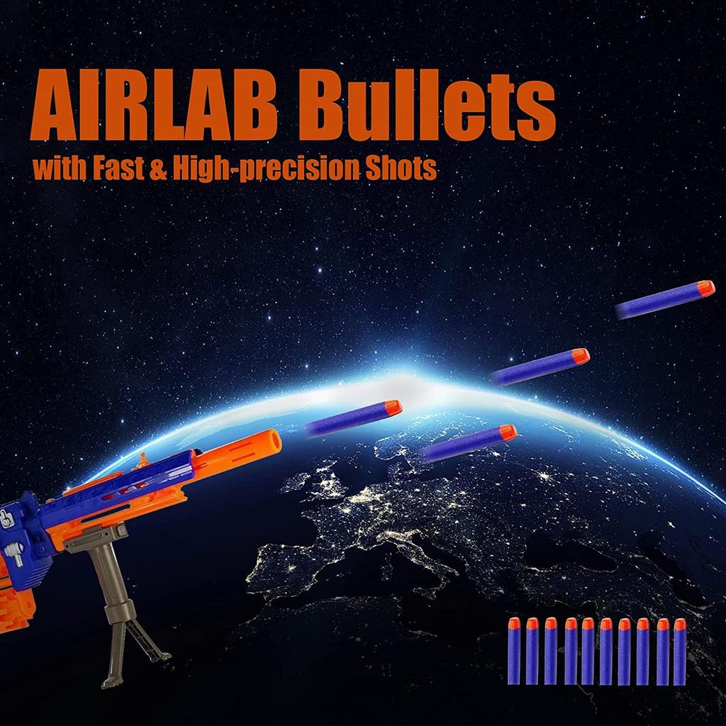 Airlab 400pcs Flèches Glow in The Dark Accessoire de Fléchette pour Nerf, Balles Lumineux dans Le Noir pour N Strike Elite, Brillent Munition de Bullet Recharge en Jeux et Jouet de Plein Air, Blanc