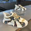 Autumn Niche Printed Forrest Gump Shoes Summer Sports and Leisure Thick-soled Heightening Bag-soled Dad Trendy Shoes