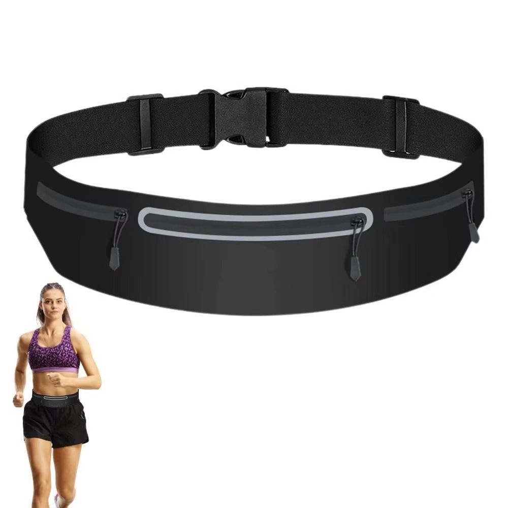 Adjustable Sports Fanny Pack Reflective Strip Outdoor Sport Phone Pouch Unisex