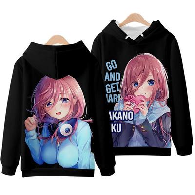 The Quintessential Quintuplets Anime Hoodie: Nino & Miku Unisex Outerwear
