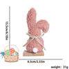 Plush Texture Easter Rabbit Decor Pretty Design Table Decoration Festive Ornament  Dining Table