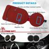Sunglass Holder for Car Visor,Magnet Sunglasses Holder for car,Leather Car Sunglass Holder,Visor Sunglasses Clip with Storing Glasses Cards