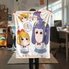 Pop Team Epic  Print Flannel Blanket, High quality Comfortable for All Seasons, Home Decor, Warmth and Comfort