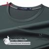 MONTAGUT Men's Breathable Mulberry Silk Blend Round Neck T-Shirt