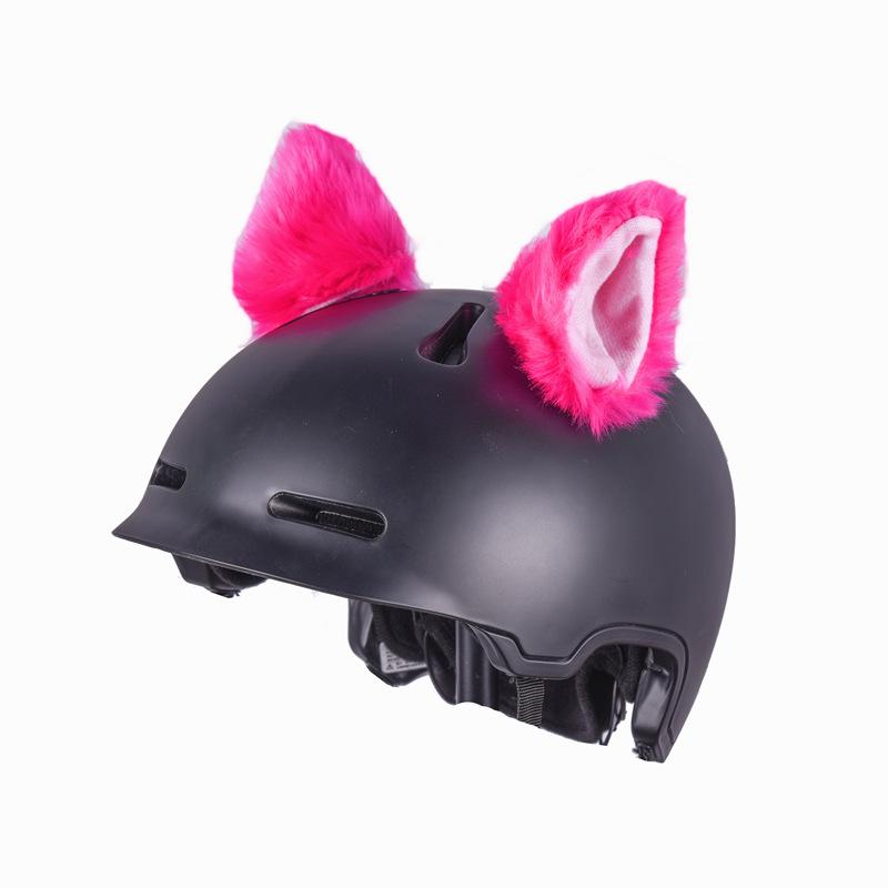 Motorcycle Helmet Hairy Cat Ears Detachable Motorcycle Accessories For Women Men Motorbike Bicycle Car Styling Decoration